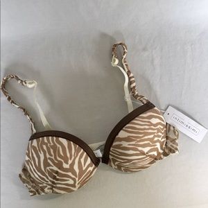Intimissimi Underwire Bra Brown Zebra 36A Italian